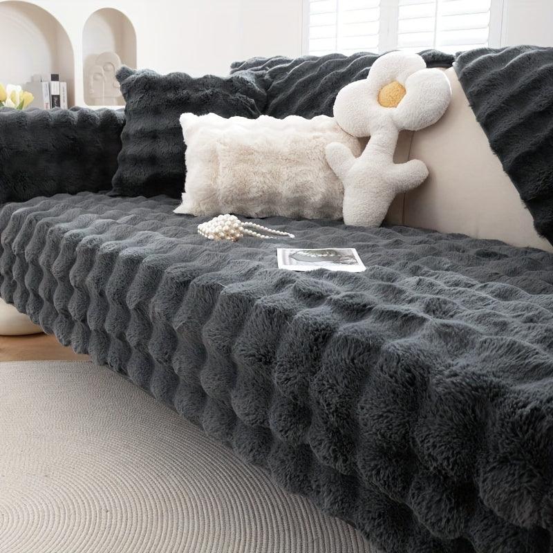 Molly Mutt Couch Cover - Soft, Cozy, and Non-Slip Plush Sofa Protector