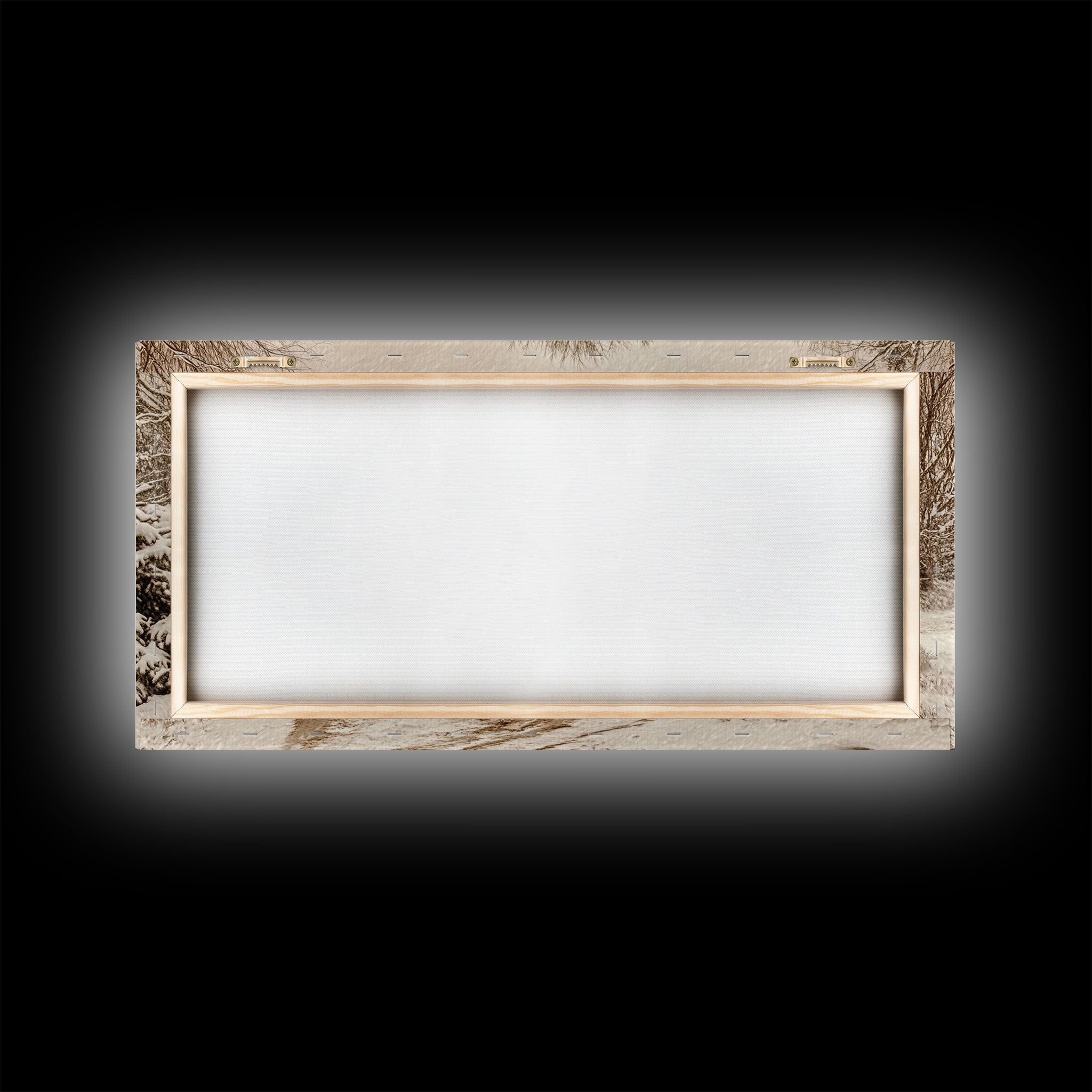 Rustic Christmas Tree Farm Framed Canvas Print - Perfect Vintage Farmhouse Christmas Decor and Winter Home Wall Art