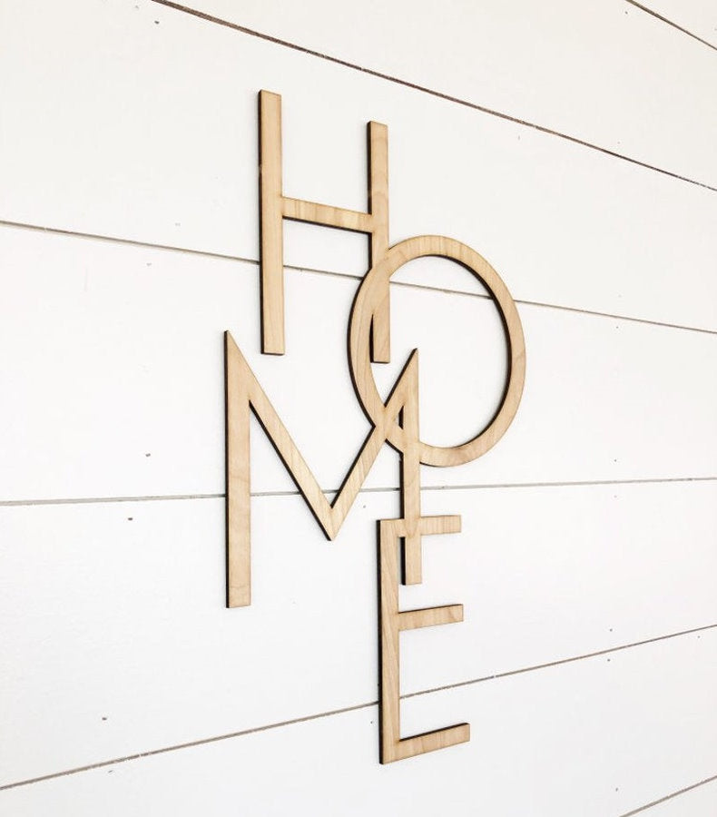 Home Wooden Wall Sign